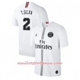 Maillot/Tenue Paris Saint Germain Thiago Silva 2 Jodan Blanc Troisième 2018/2019